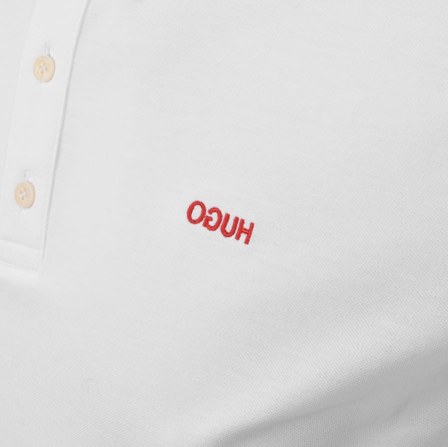 Alternative Image for ProductHUGO Donol 211 Long Sleeved Polo T Shirt White3